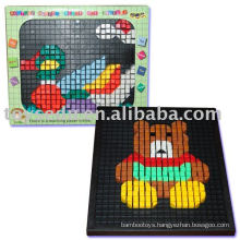 plastic 3D puzzle DIY toys